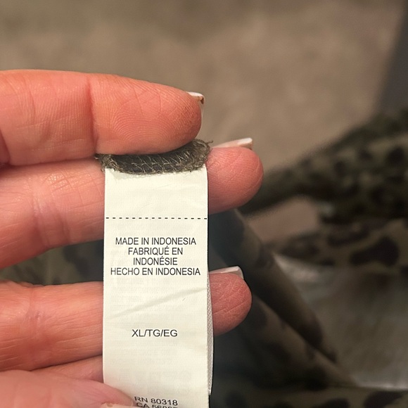 Lucky Brand Cheetah Print Button up Dress w/ Tie - Picture 7 of 9